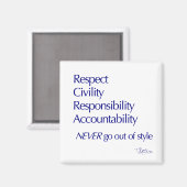 Außer Stil Magnet (Vorderseite/Rückseite)