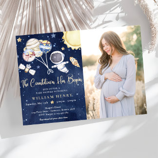 Außer Weltraumjunge Babydusche Galaxy Babydusche Einladung