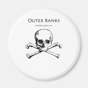 Äußere Bank-Piratenflagge Magnet