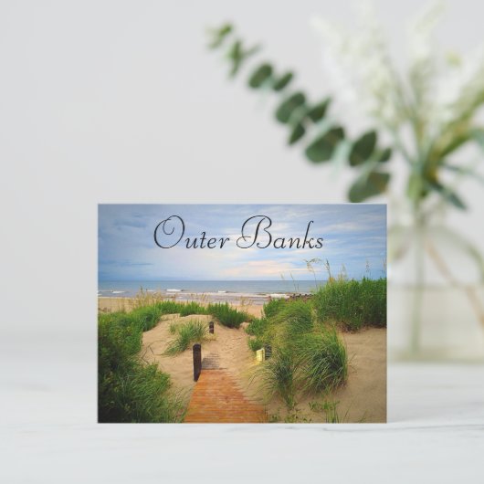 Äußere Banken Dunes Postkarte (Stehend Vorderseite)