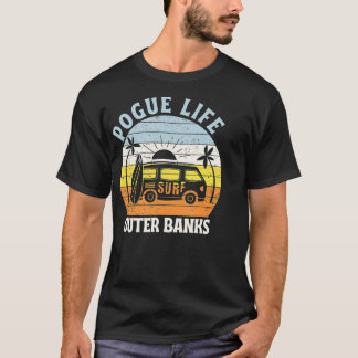 Äußere Banken Pogue Life Outer Banks Surfboard Van T-Shirt