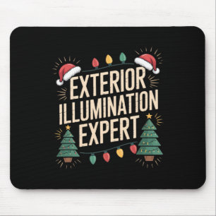 Äußere Beleuchtung Experte Weihnachts-Haus Licht Mousepad