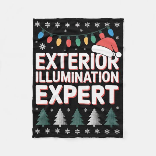 Äußere Beleuchtung Experte Weihnachts-Licht-Setup Fleecedecke (Vorderseite)