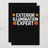Äußere Belichtung Experte Weihnachtsbeleuchtung De Einladung (Vorne/Hinten)