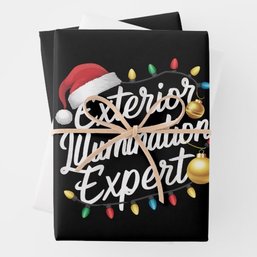 Äußere Belichtung Experte Weihnachtsbeleuchtung De Geschenkpapier Set (Beispiel)