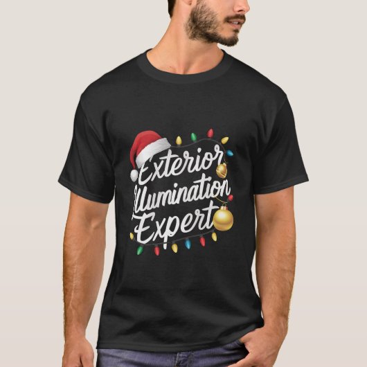 Äußere Belichtung Experte Weihnachtsbeleuchtung De T-Shirt (Vorderseite)