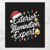 Äußere Belichtung Experte Weihnachtsbeleuchtung De Weinetikett (Einzelnes Label)