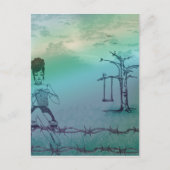 Äußere Knitterpost-Karte2 Postkarte (Vorderseite)