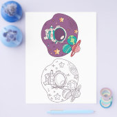 Äußere Raumfärbeseite Flyer (Einzeln)