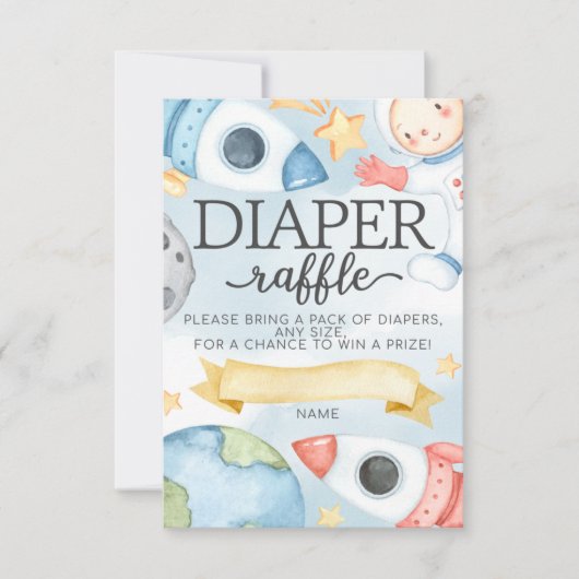 Äußere Steckkarte für das Windelwaschgerät Einladung (Vorderseite)