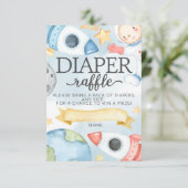 Äußere Steckkarte für das Windelwaschgerät Einladung (Stehend Vorderseite)