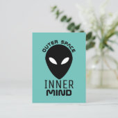 Äußere Weltrauminnenkentum, außerirdische Alien Postkarte (Stehend Vorderseite)