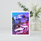 Äußere Weltraummüll-Kunst Postkarte (Stehend Vorderseite)