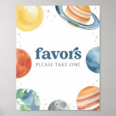 Äußere Weltraumpartei bevorzugt Unterzeichnung Poster (Vorne)