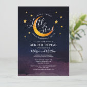 Äußere Weltraumstars und Genderdarstellung am Mond Einladung (Stehend Vorderseite)