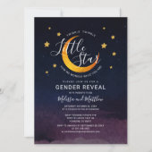 Äußere Weltraumstars und Genderdarstellung am Mond Einladung (Vorderseite)