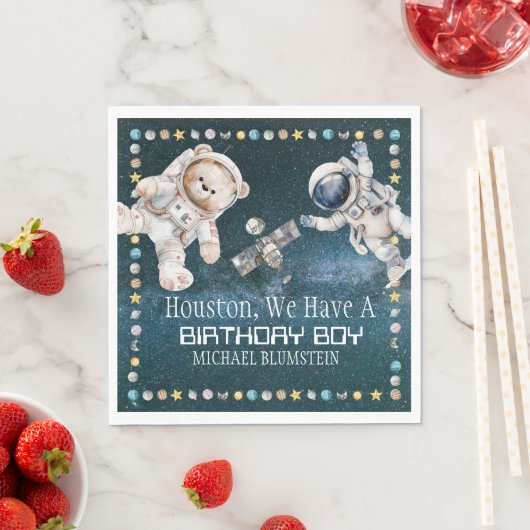 Äußere Weltraumzeitschrift Napkins Serviette (Beispiel)