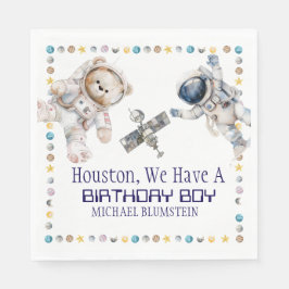 Äußere Weltraumzeitschrift Napkins Serviette