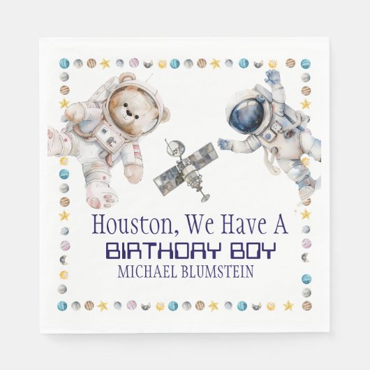 Äußere Weltraumzeitschrift Napkins Serviette (Vorderseite)