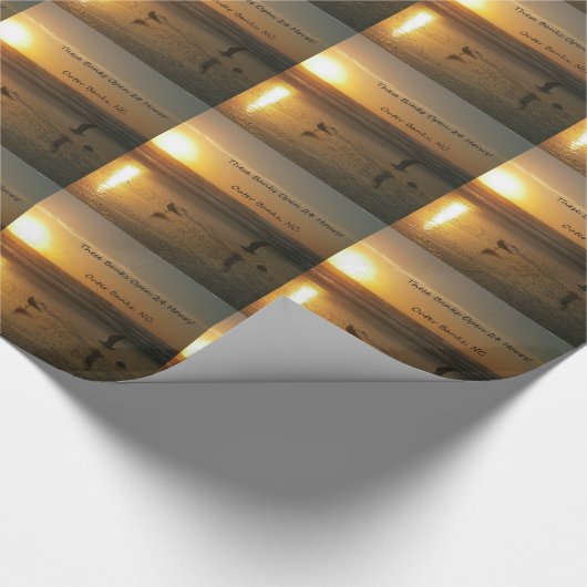 Äußerer Bank-Sonnenaufgang:  Diese Banken öffnen Geschenkpapier (Ecke)