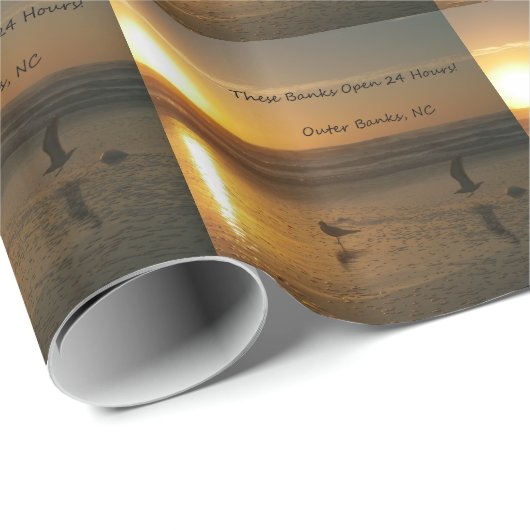 Äußerer Bank-Sonnenaufgang: Diese Banken öffnen Geschenkpapier (Rolleneckpunkt)