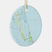 Äußeres Bank-NordNorth Carolina Map (1985) Keramik Ornament (Rechts)