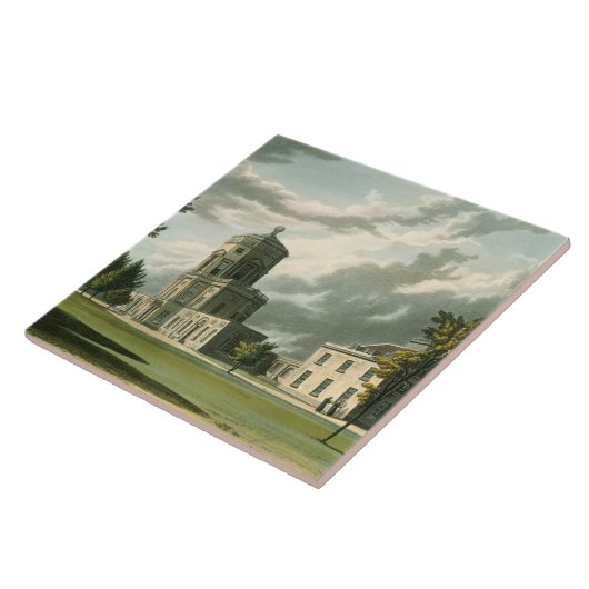 Äußeres des astronomischen Observatoriums, Fliese (Seite)