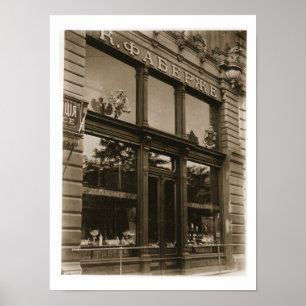 Äußeres des Faberge-Geschäftes, St. Petersburg, Poster