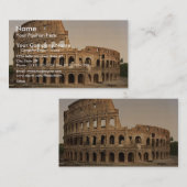 Äußeres des Kolosseums, Klassiker Phot Roms, Visitenkarte (Vorne/Hinten)