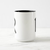 Äußeres Glühen des Buchstaben R Tasse (Zentrum)