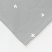 Äußeres graues und weißes Milestone-Baby Fleecedecke (Ecke)
