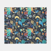 Äußeres Raumdoodmuster Fleecedecke (Vorderseite (Horizontal))