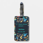 Äußeres Raumdoodmuster Gepäckanhänger (Rückseite vertikal)