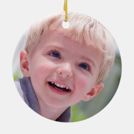 Äußeres Raumschiff-Foto personalisieren Verzierung Keramikornament (Hinten)