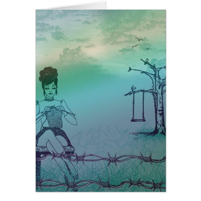 Äußeres strickendes Card2 (Vorne)