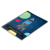 Äußeres Weltraumrakete-Schiff Notizblock (Linke Seite)