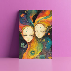 Außergalaktische Energie-Wesen Licht-Entitäten Ste Postkarte