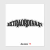 Außergewöhnlich Aufkleber (Blatt)