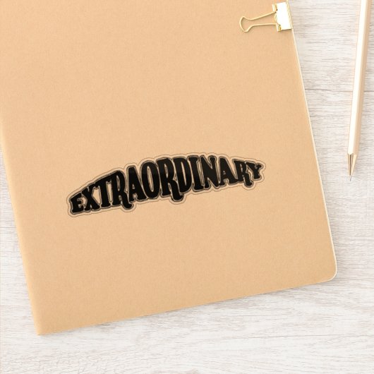 Außergewöhnlich Aufkleber (Notizbuch)