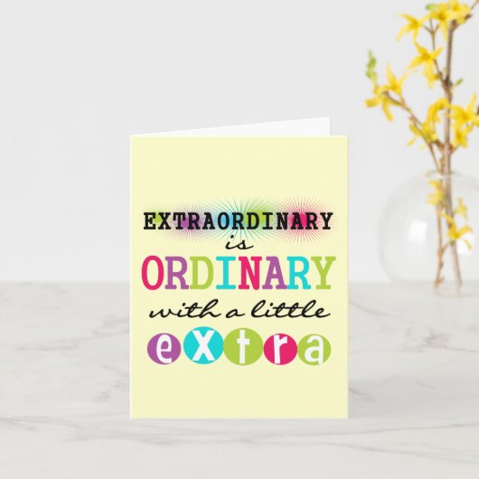 Außergewöhnlich Karte (Gelbe Blume)