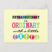 Außergewöhnlich Postkarte (Vorderseite)