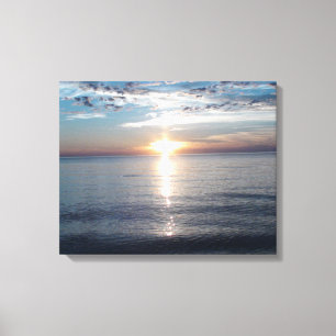 Außergewöhnlich schönes Foto des Sonnenuntergangs Leinwanddruck