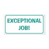 "AUSSERGEWÖHNLICHE ARBEIT!" Bestätigung Rubber-Bri Permastempel (Design)