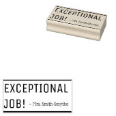 "AUSSERGEWÖHNLICHE ARBEITSPLÄTZE!" + Name der Brie Gummistempel (Stempel)