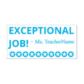 "AUSSERGEWÖHNLICHE ARBEITSPLÄTZE!" + Name des Inst Permastempel (Design)