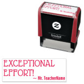 "AUSSERGEWÖHNLICHE BEMÜHUNGEN!" Briefmarke aus Kau Permastempel (Beispiel)