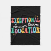 Außergewöhnliche Bildung Dream Team Sped Ese Teach Fleecedecke (Vorderseite)