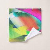 Außergewöhnliche Farbstoffe in abstrakten und schm Badhandtuch Set (Waschlappen)