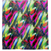 Außergewöhnliche Farbstoffe in abstrakten und schm Duschvorhang (Vorderseite)