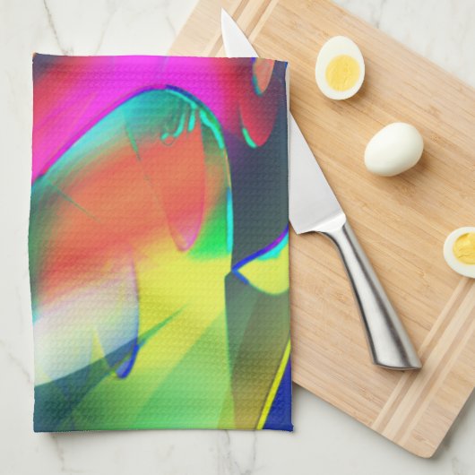 Außergewöhnliche Farbstoffe in abstrakten und schm Geschirrtuch (Viertel Falte)